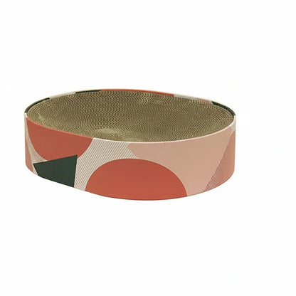 Round Cardboard Cat Scratch Lounge Bed