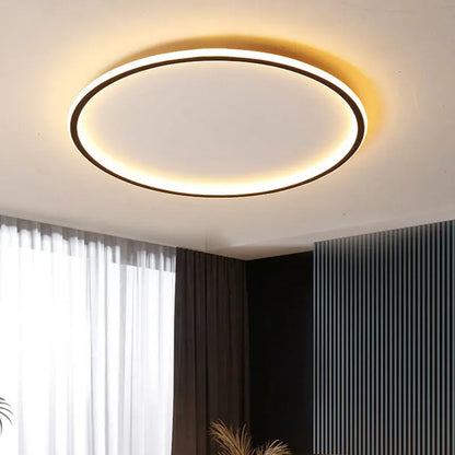 Round Disc LED Flush Mount Ceiling Lamp | Modern Nordic Design