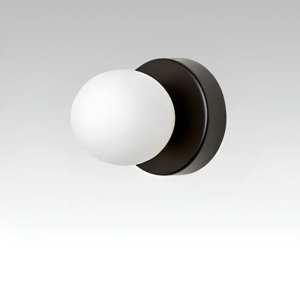 Round Glass Globe Indoor Wall Sconce Mounted Lamp