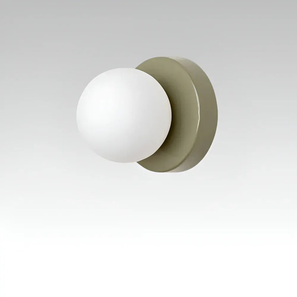 Round Glass Globe Indoor Wall Sconce Mounted Lamp