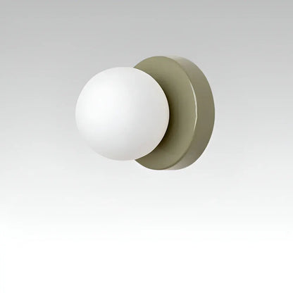 Round Glass Globe Indoor Wall Sconce Mounted Lamp