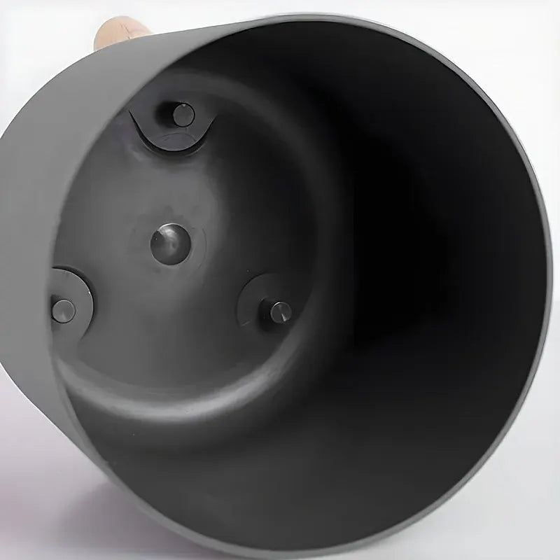 Round Planter with Wooden Stand | Modern Indoor & Outdoor Decorative Plant Pot