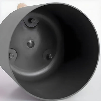 Round Planter with Wooden Stand | Modern Indoor & Outdoor Decorative Plant Pot