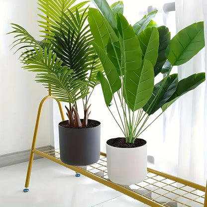 Round Planter with Wooden Stand | Modern Indoor & Outdoor Decorative Plant Pot