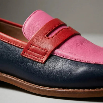 Round Toe Slip-On Casual Loafers for Women