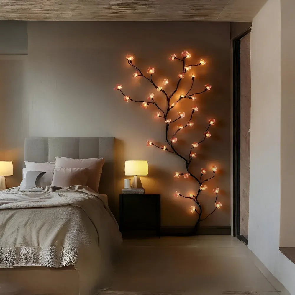 Rustic Branch Tree LED Wall Art Accent Light