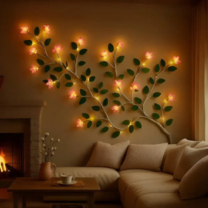 Rustic Branch Tree LED Wall Art Accent Light