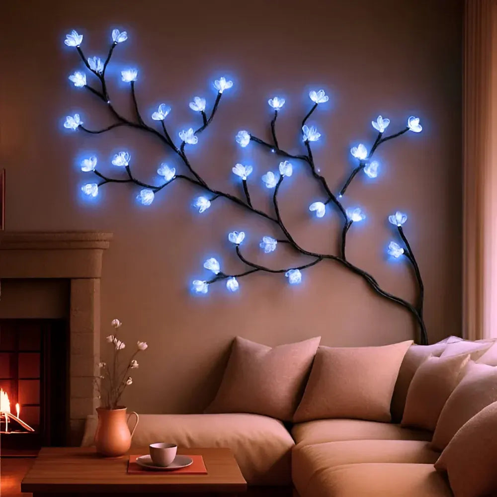 Rustic Branch Tree LED Wall Art Accent Light