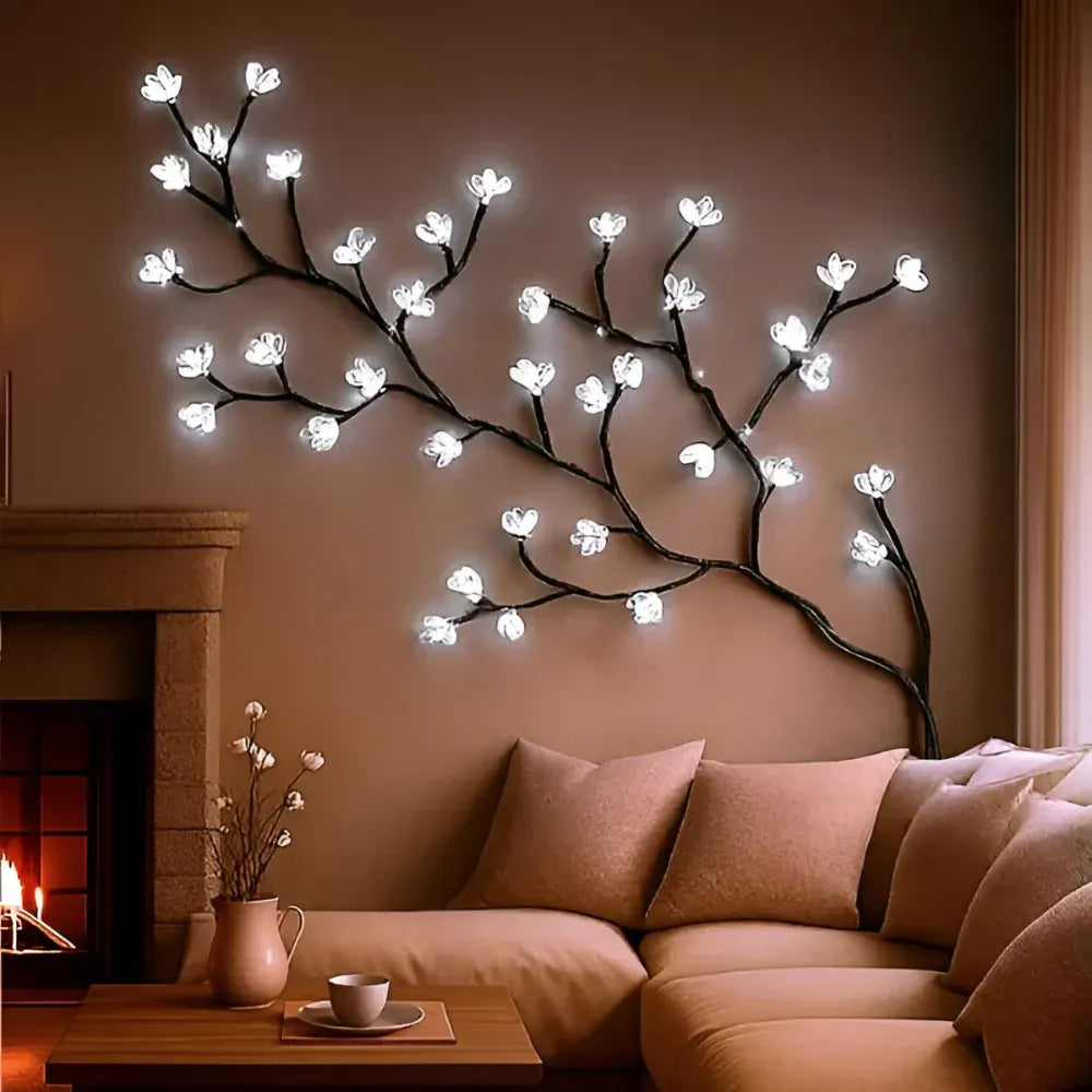 Rustic Branch Tree LED Wall Art Accent Light