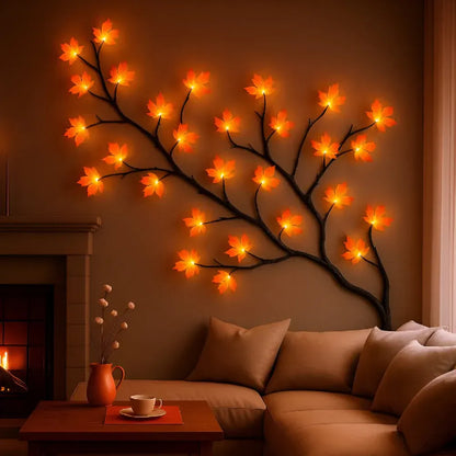 Rustic Branch Tree LED Wall Art Accent Light