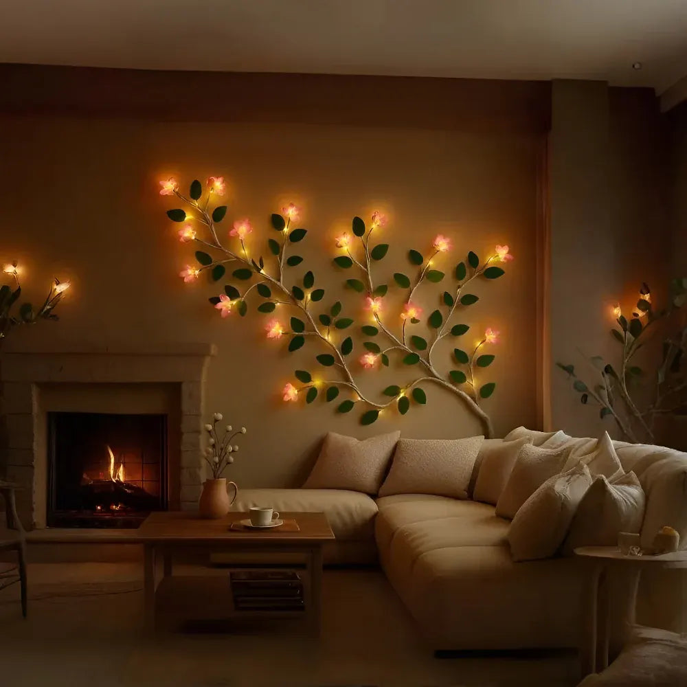 Rustic Branch Tree LED Wall Art Accent Light