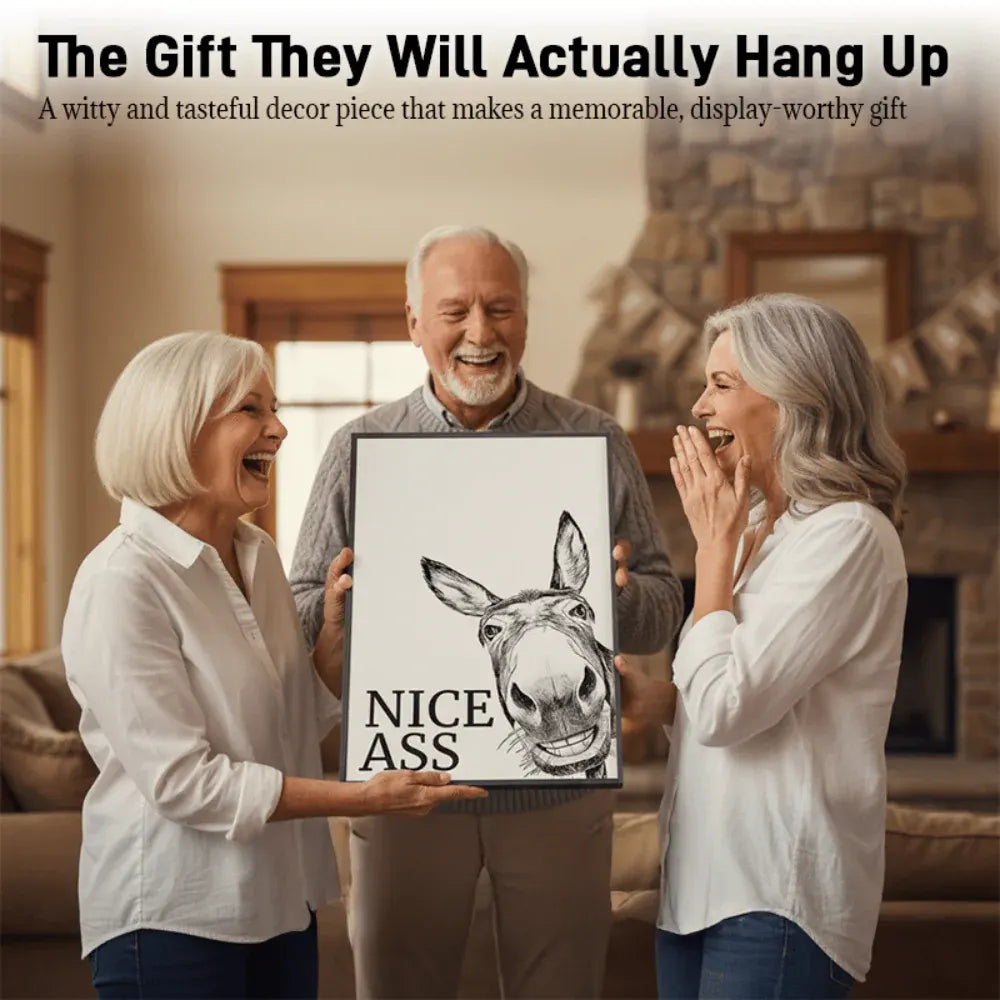 Rustic Farmhouse Bathroom Humor Canvas Print Wall Decor