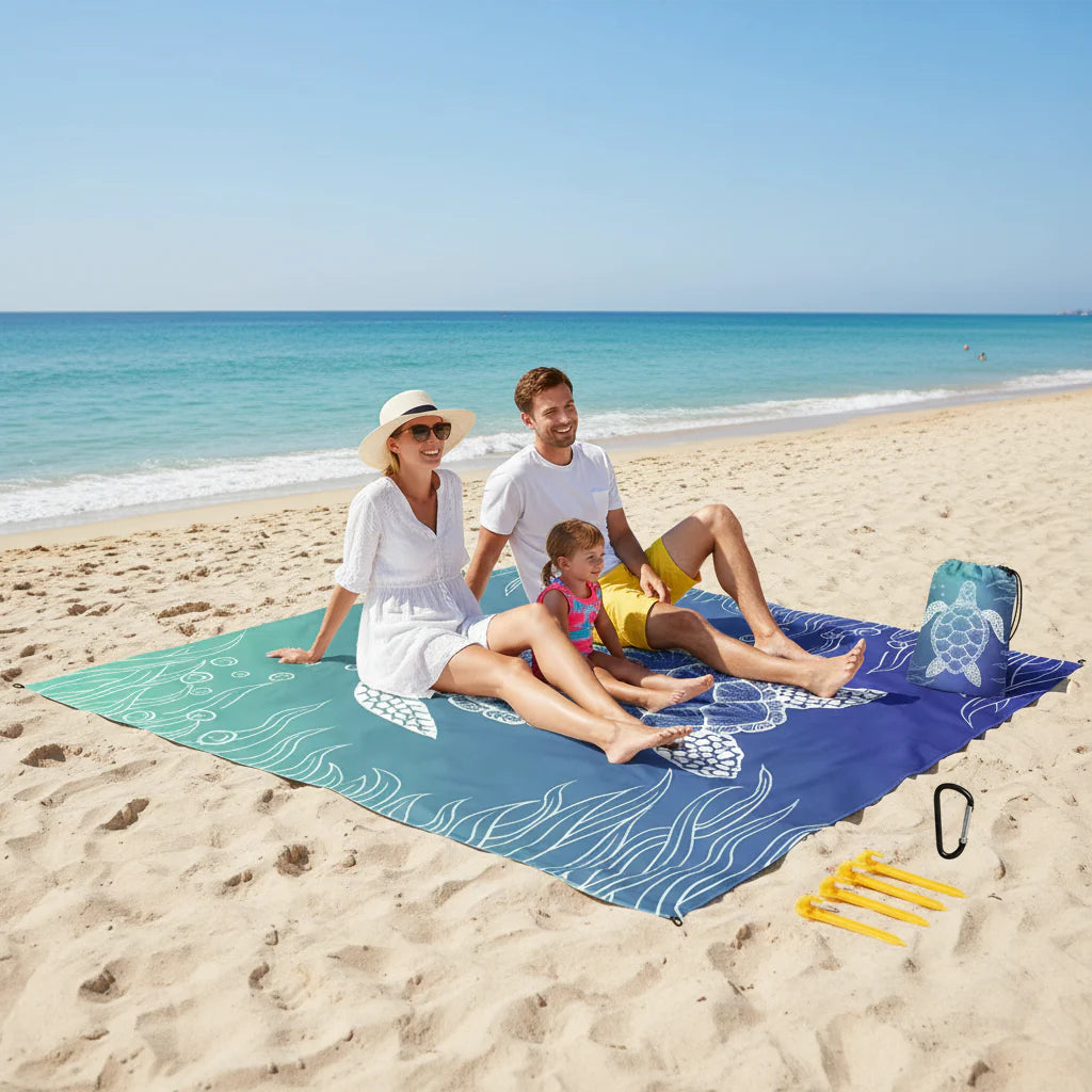 Sand-Resistant Outdoor Blanket for Beach Travel & Picnics