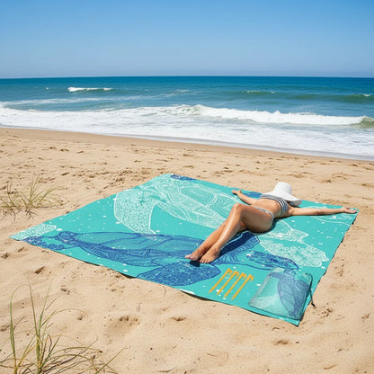 Sand-Resistant Outdoor Blanket for Beach Travel & Picnics