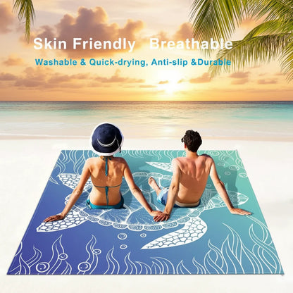 Sand-Resistant Outdoor Blanket for Beach Travel & Picnics