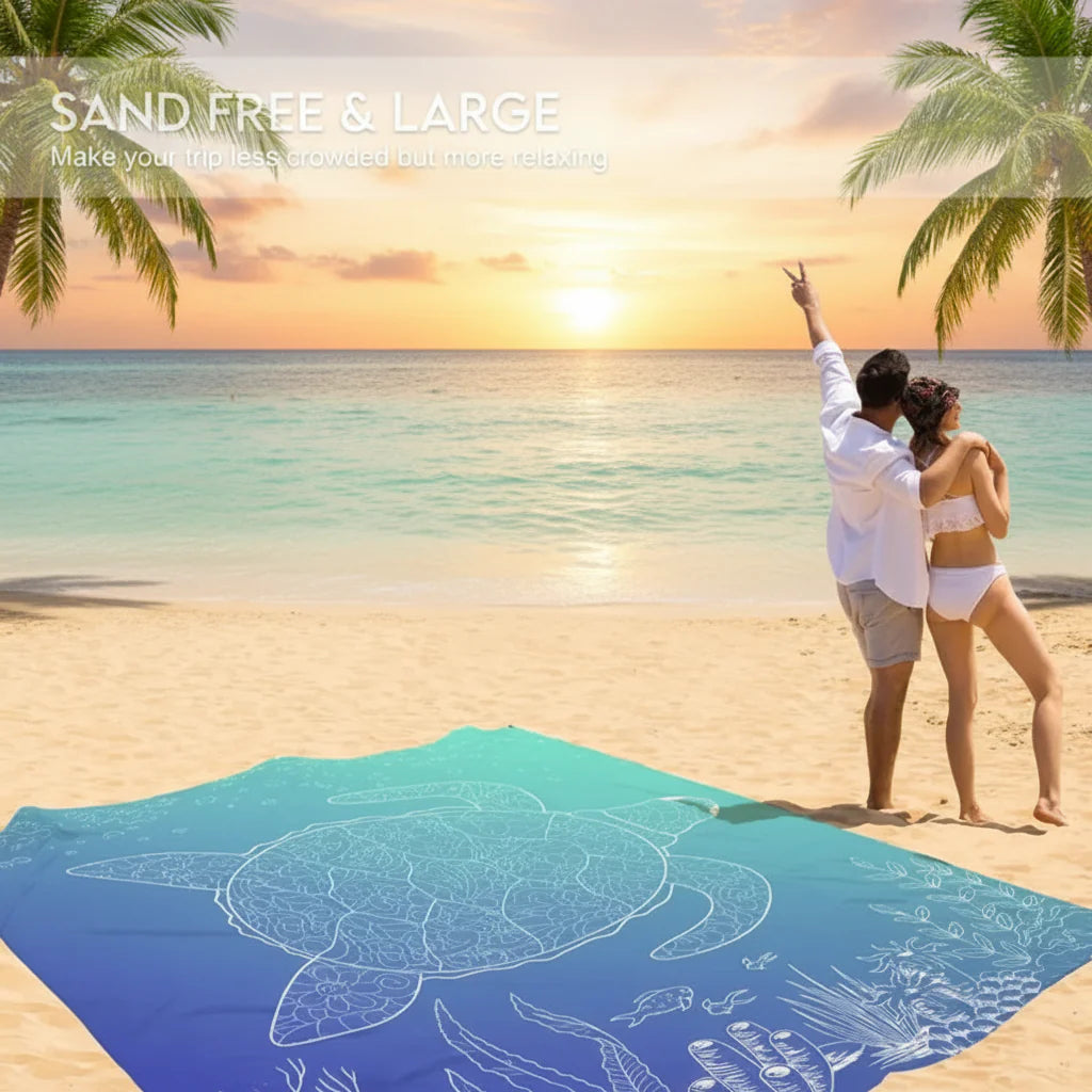 Sand-Resistant Outdoor Blanket for Beach Travel & Picnics