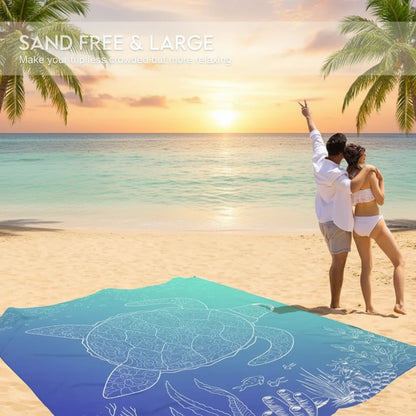 Sand-Resistant Outdoor Blanket for Beach Travel & Picnics