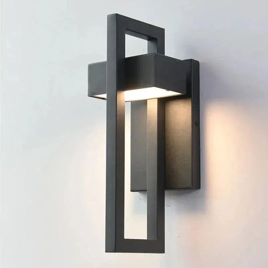 Scandinavian Aluminum LED Outdoor Wall Sconce with Modern Design