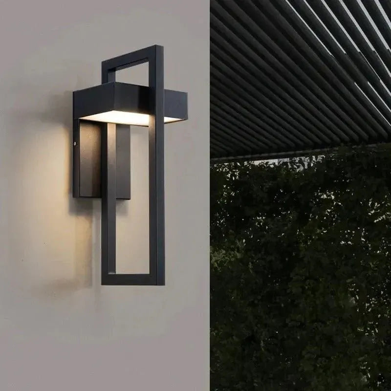 Scandinavian Aluminum LED Outdoor Wall Sconce with Modern Design