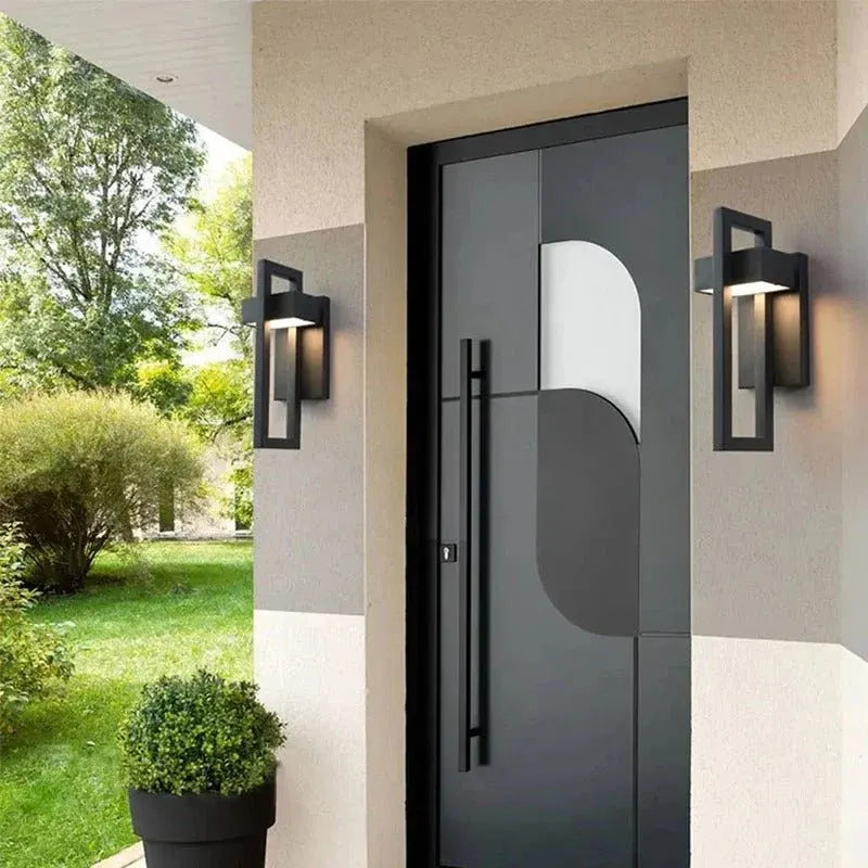 Scandinavian Aluminum LED Outdoor Wall Sconce with Modern Design