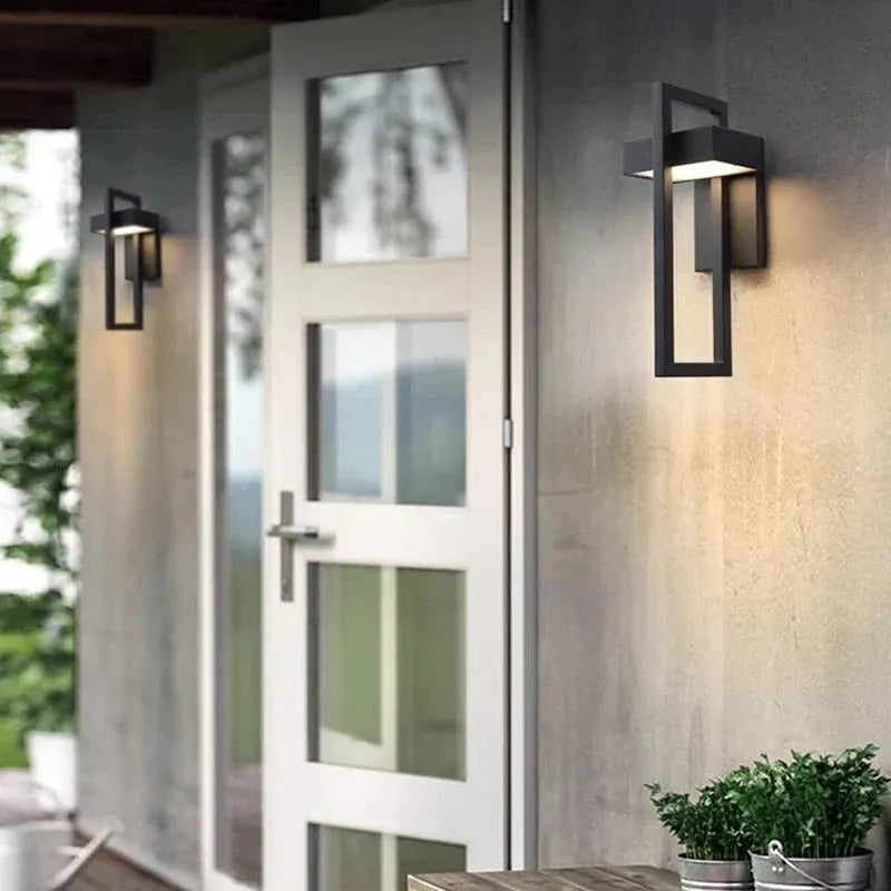 Scandinavian Aluminum LED Outdoor Wall Sconce with Modern Design