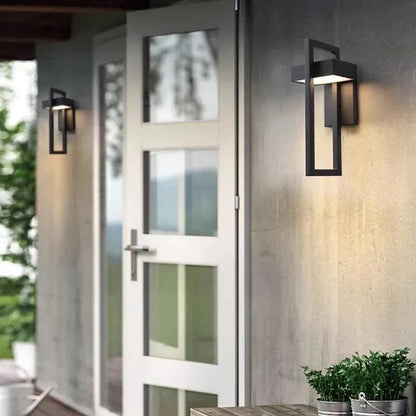 Scandinavian Aluminum LED Outdoor Wall Sconce with Modern Design