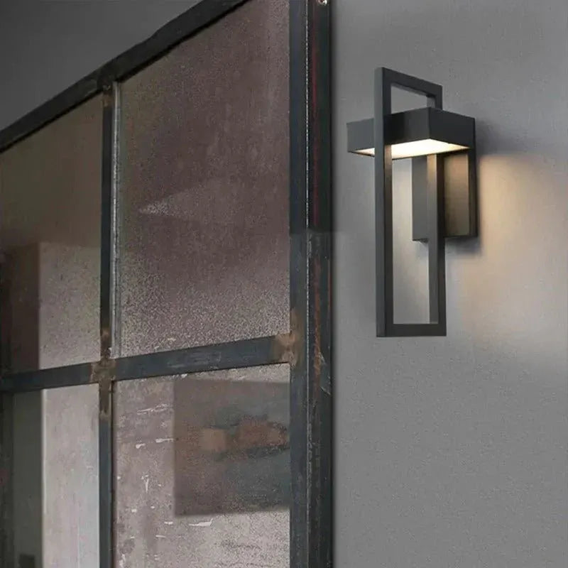 Scandinavian Aluminum LED Outdoor Wall Sconce with Modern Design
