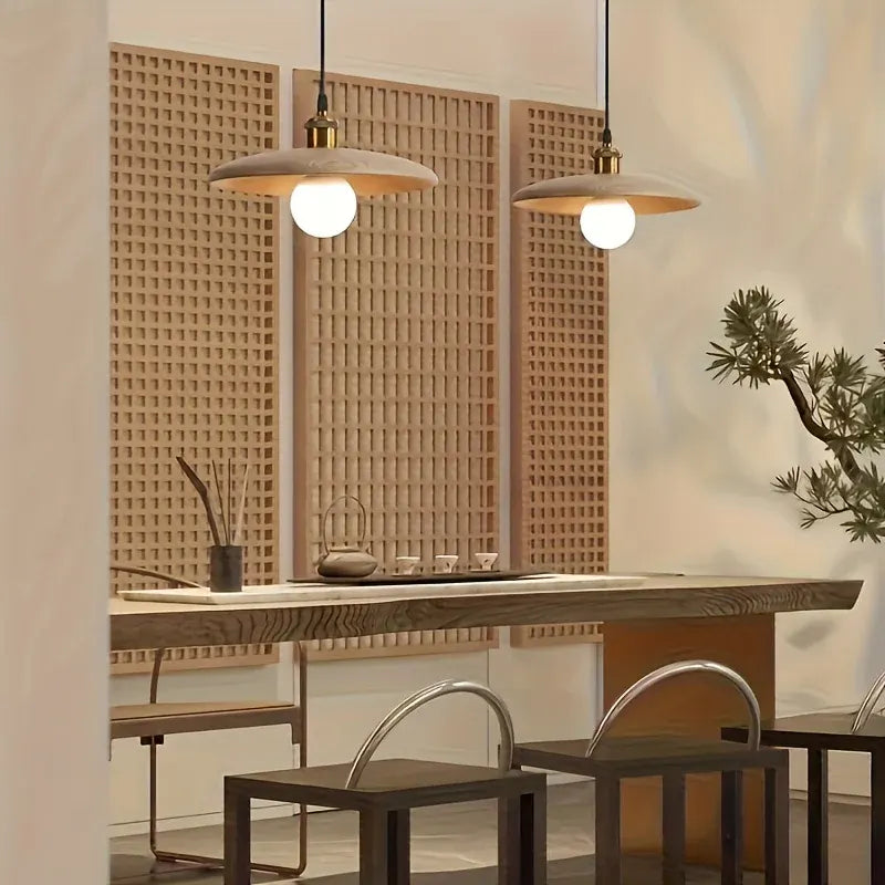 Scandinavian Solid Wood Pendant Light | Modern Nordic Ceiling Lamp