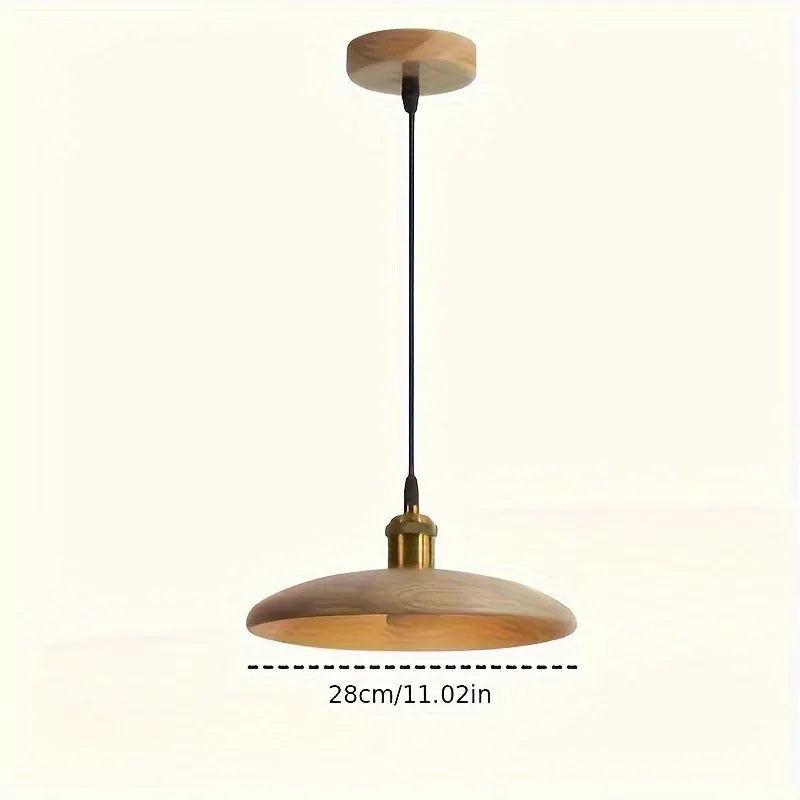 Scandinavian Solid Wood Pendant Light | Modern Nordic Ceiling Lamp