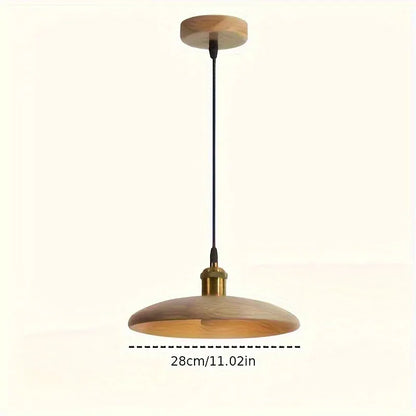 Scandinavian Solid Wood Pendant Light | Modern Nordic Ceiling Lamp