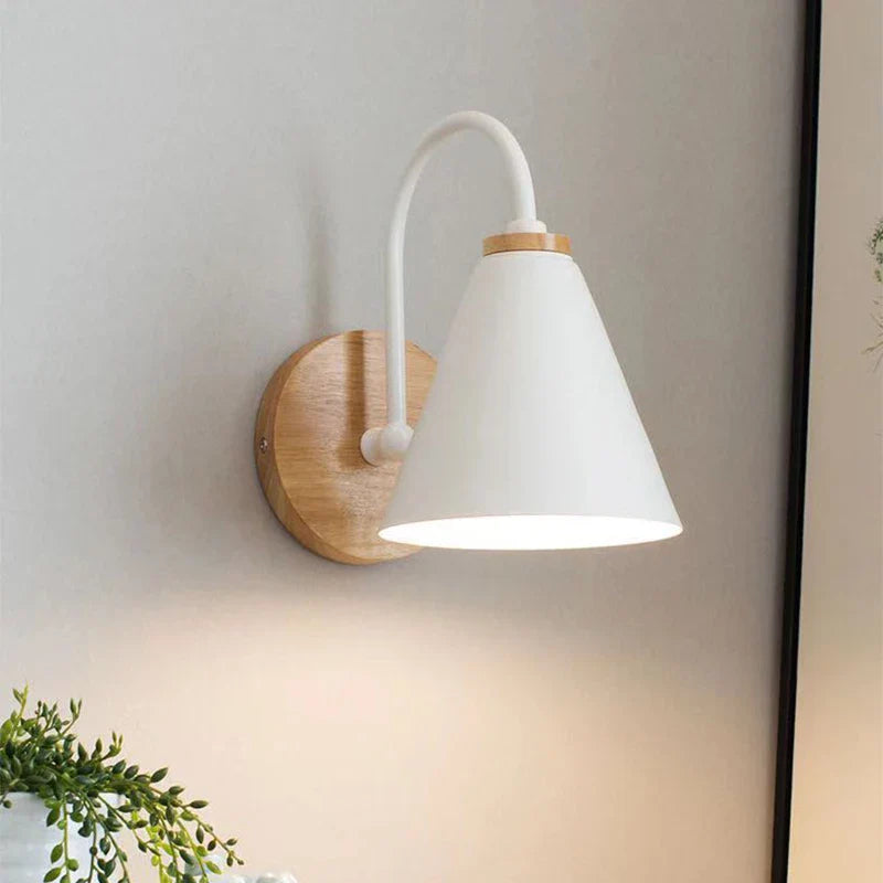 Scandinavian Wood & Iron Wall Sconce | Nordic Beam Design Lighting