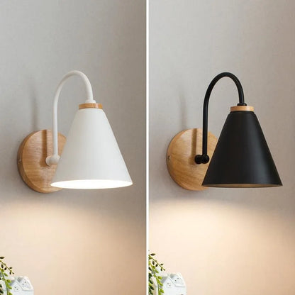 Scandinavian Wood & Iron Wall Sconce | Nordic Beam Design Lighting