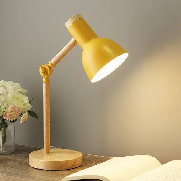 Scandinavian Wood LED Desk Light | Minimalist Nordic Design Lamp