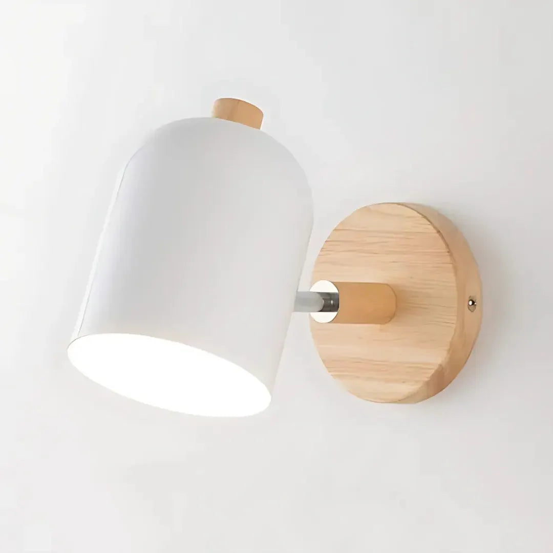 Scandinavian Wooden Wall Sconce | Minimalist Nordic Design Light Fixture