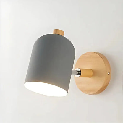 Scandinavian Wooden Wall Sconce | Minimalist Nordic Design Light Fixture