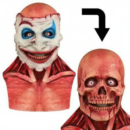 Scary Clown Full-Face Mask – Halloween Costume Party Prop