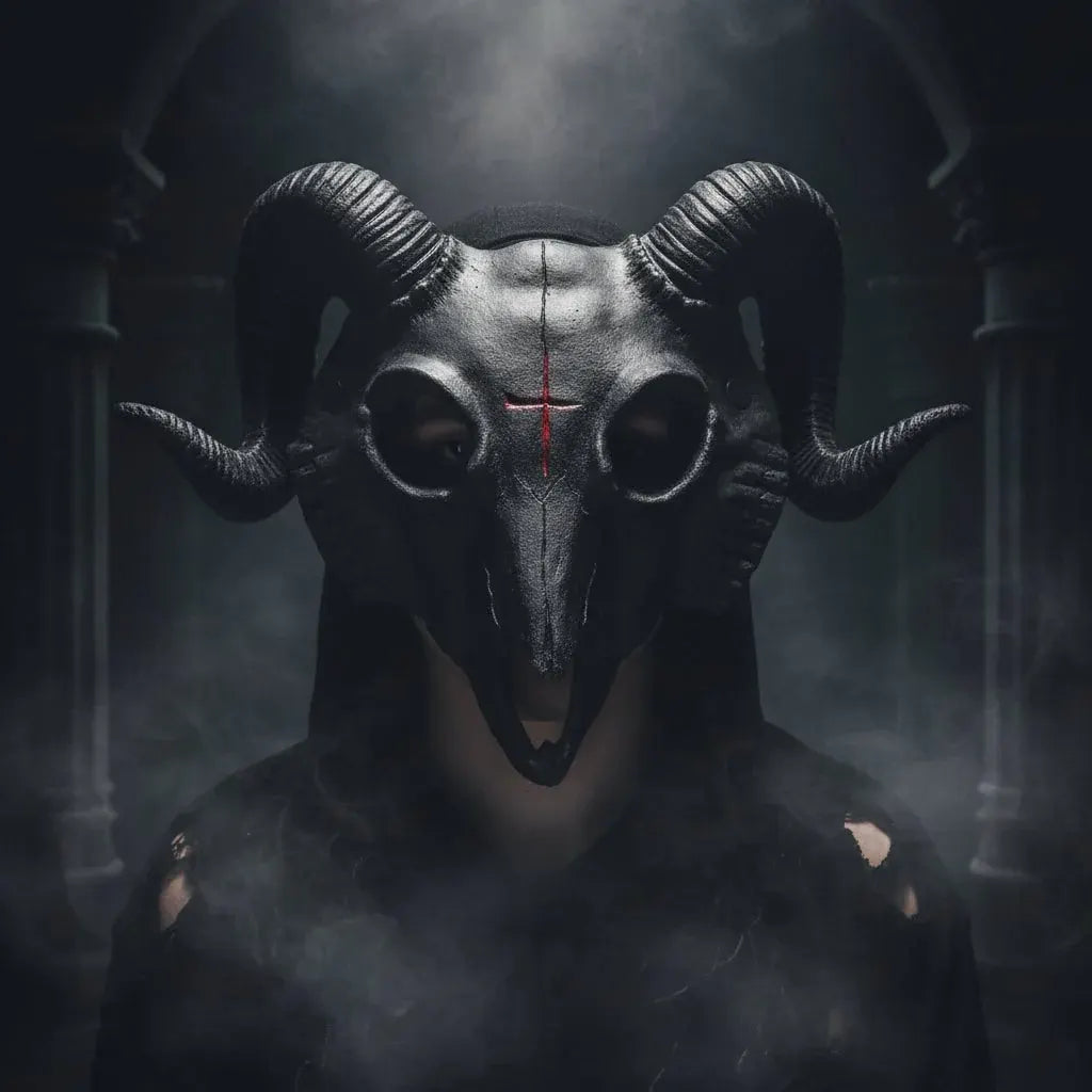 Scary Goat Costume Mask for Halloween Theater Party
