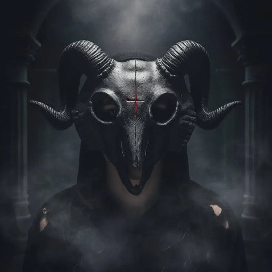 Scary Goat Costume Mask for Halloween Theater Party