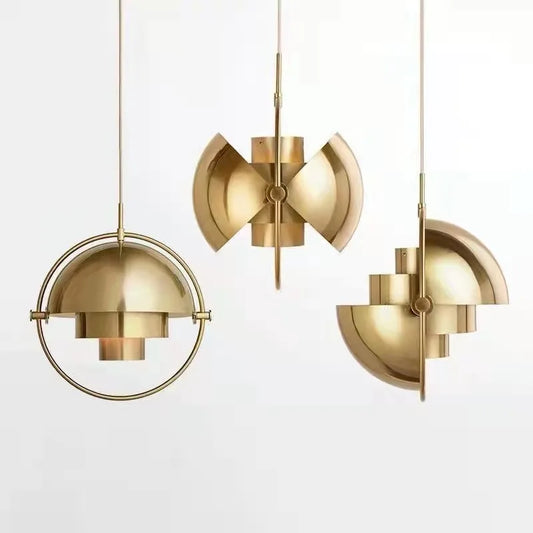 Sculptural Nordic Pendant Lamp | Modern Metal Suspension Light