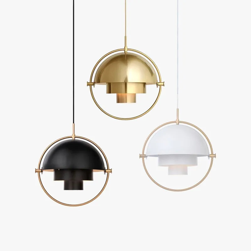 Sculptural Nordic Pendant Lamp | Modern Metal Suspension Light