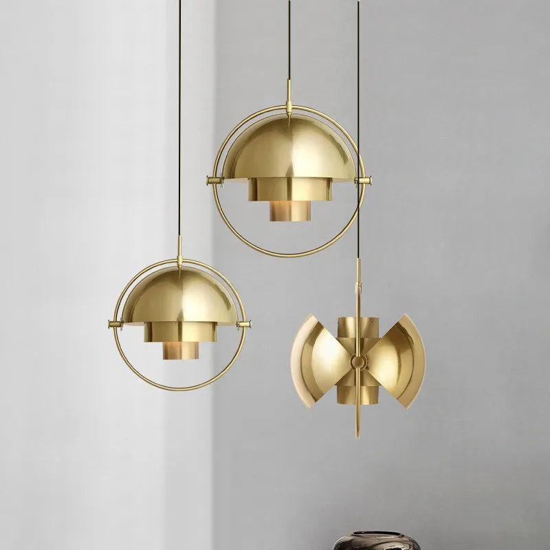 Sculptural Nordic Pendant Lamp | Modern Metal Suspension Light