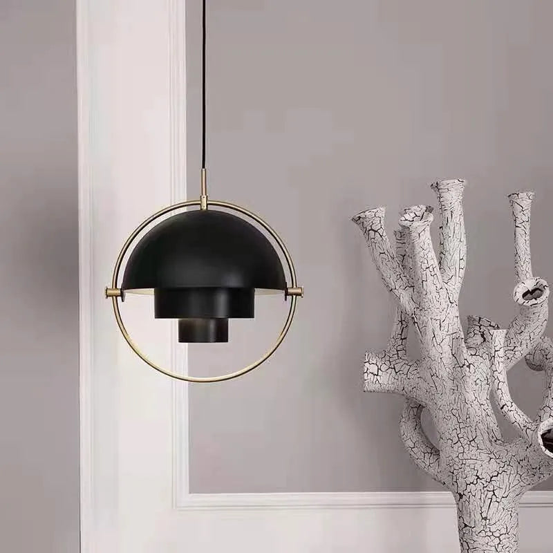 Sculptural Nordic Pendant Lamp | Modern Metal Suspension Light