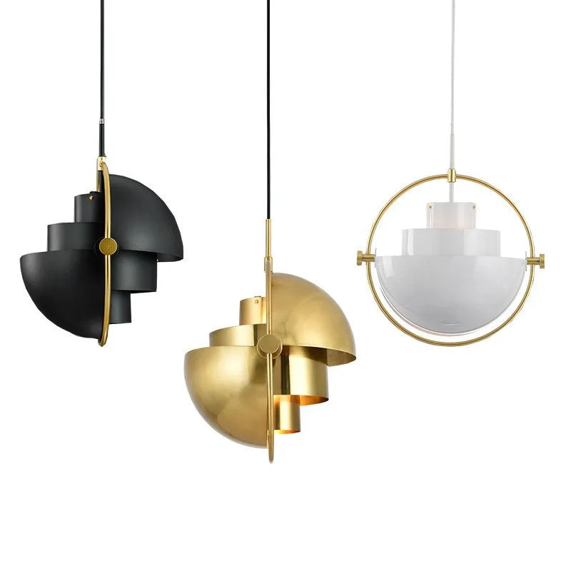 Sculptural Nordic Pendant Lamp | Modern Metal Suspension Light