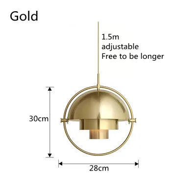Sculptural Nordic Pendant Lamp | Modern Metal Suspension Light