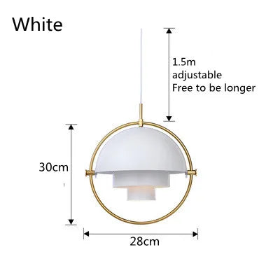 Sculptural Nordic Pendant Lamp | Modern Metal Suspension Light