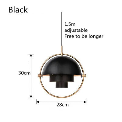 Sculptural Nordic Pendant Lamp | Modern Metal Suspension Light