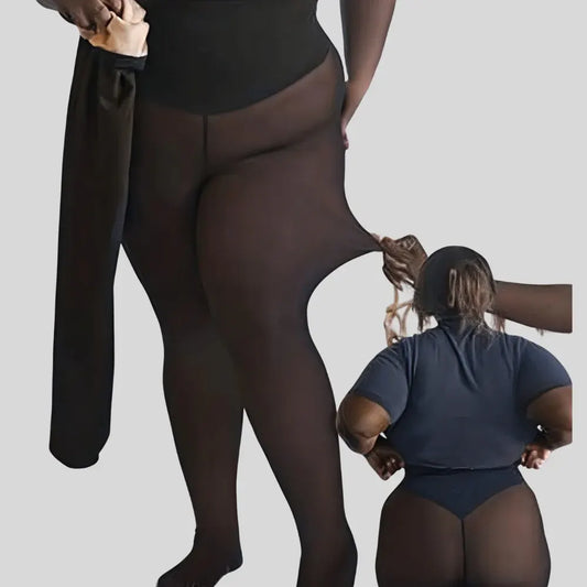 Seamless Sheer Shapewear Tights - Ultra Stretch Slimming Hosiery