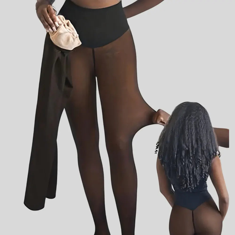 Seamless Sheer Shapewear Tights - Ultra Stretch Slimming Hosiery