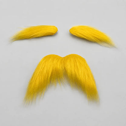 Self-Adhesive Fake Mustache & Eyebrows Set for Halloween Costume
