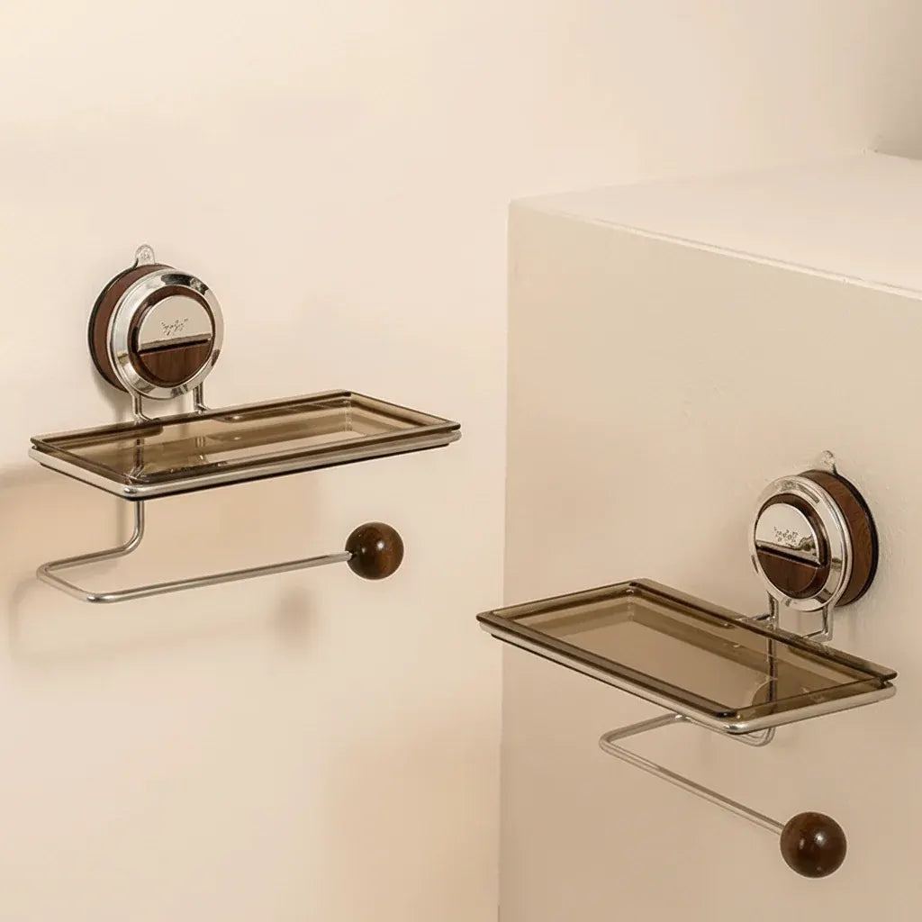 Self-Adhesive Stainless Steel Wall-Mounted Toilet Paper Holder